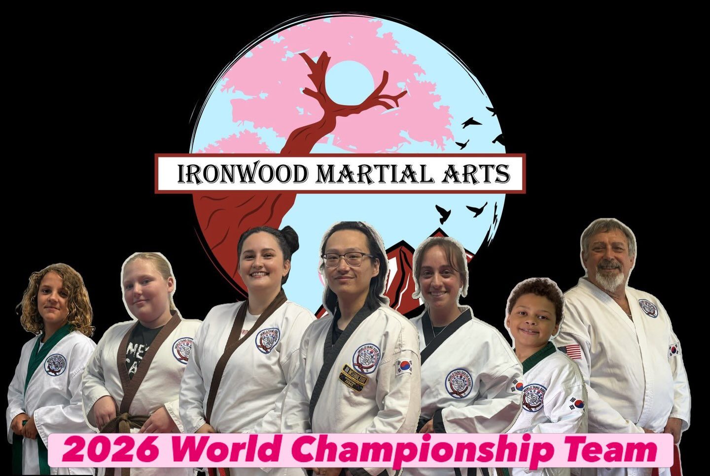The Ironwood Martial Arts 2026 World Championship team